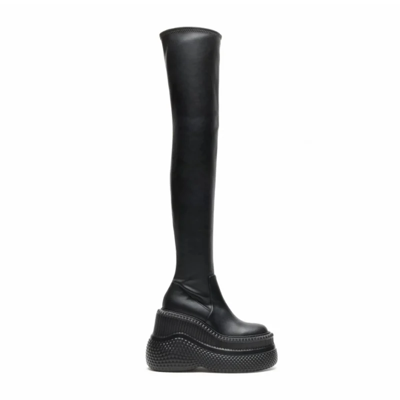 Дамски черни чизми Mammouth Casadei