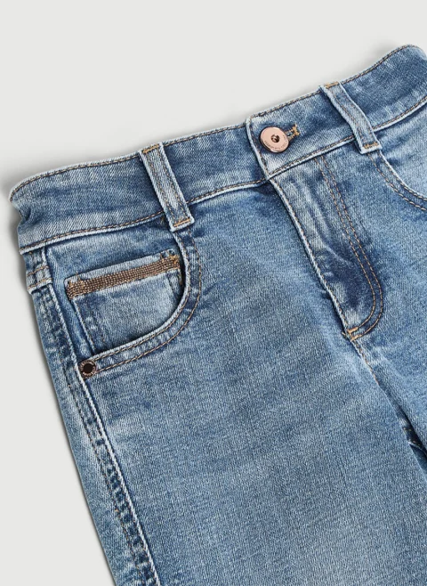 Деним с монили Brunello Cucinelli Kids 12 — снимка 3