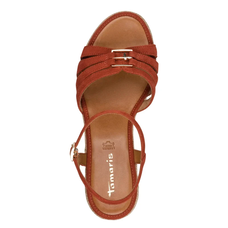 Дамски Сандали На Платформа TAMARIS – 1-28312-46-672 TERRACOTTA — снимка 5