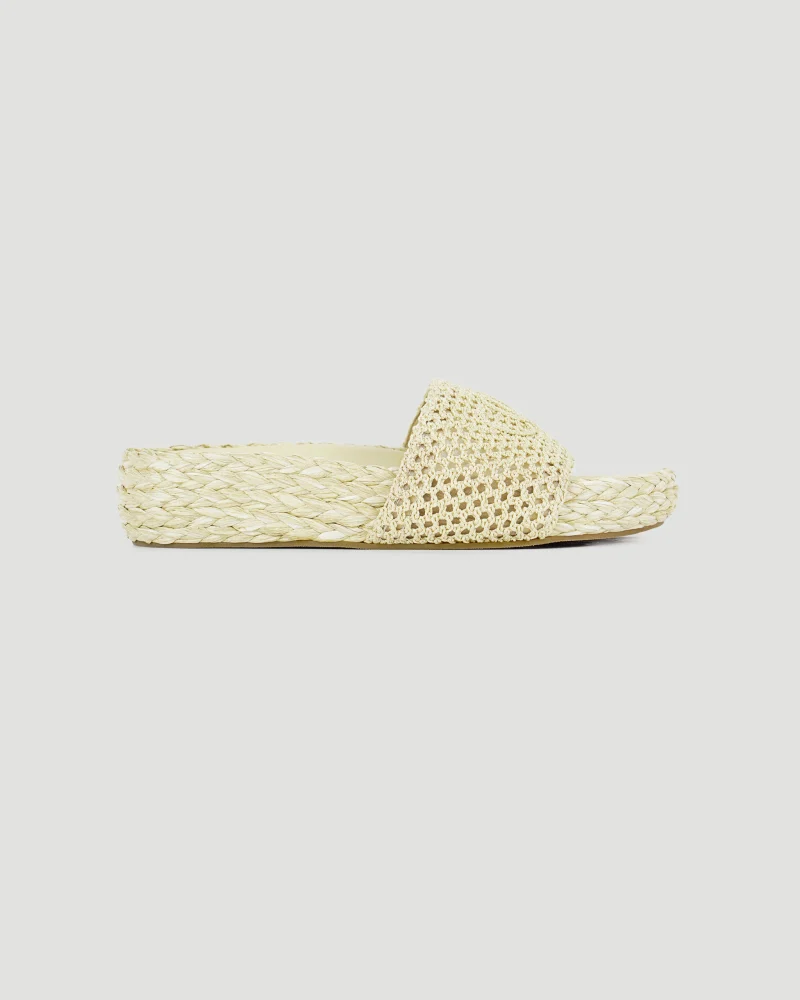 Isla Slide in Natural Brown