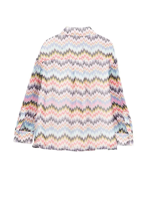 Риза от коприна 'Zig-Zag' Missoni Kids — снимка 2