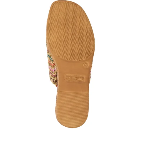 Дамски Чехли На Платформа TAMARIS – 1-27205-44-902 MULTICOLOR — снимка 6