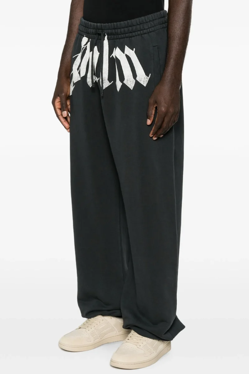 Долнище Big Waist Logo PAMCH005FL001-1003 black-off white — снимка 2