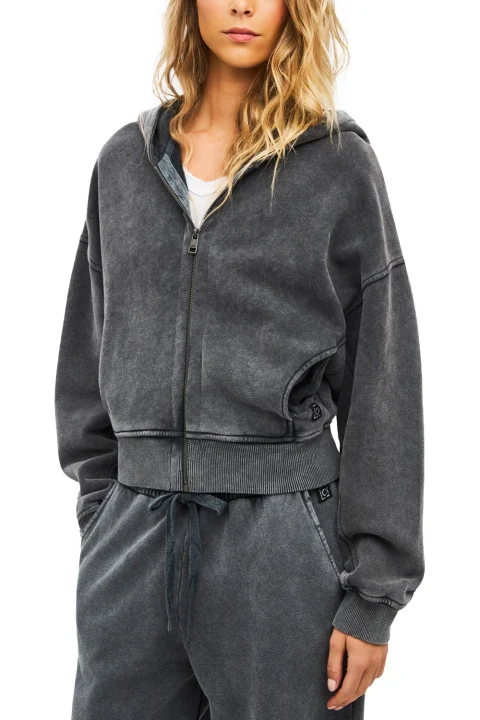 Жилетка Cropped Fullzip With Seaming DLWF000064 vintage grey