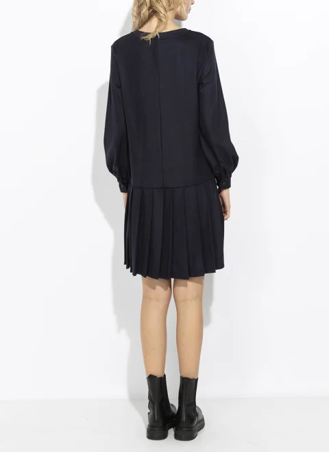 Рокля с плисиран мотив Weekend Max Mara Wkdnavetta — снимка 3