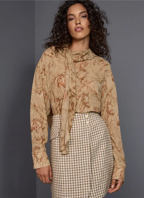 Блуза с панделка Marc Cain Collections — снимка 7