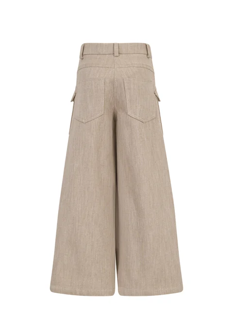 Панталон от деним 'Wide-leg' Missoni Kids — снимка 2