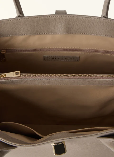 Кожена чанта 'Tote' Furla Goccia Linen — снимка 3