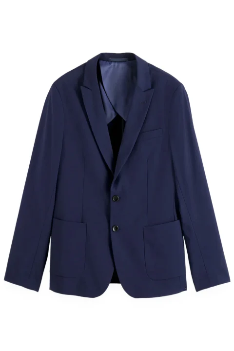 Сако Unconstructed Peak Lapel Cool-Wool 178358 0002 night