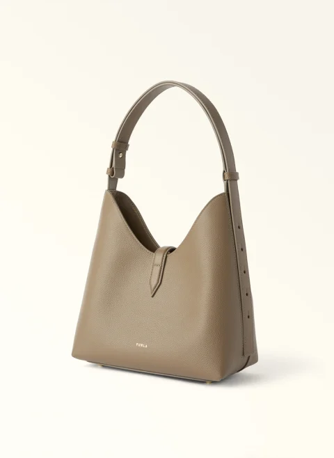 Мини чанта Furla Goccia Muddy Gray — снимка 2