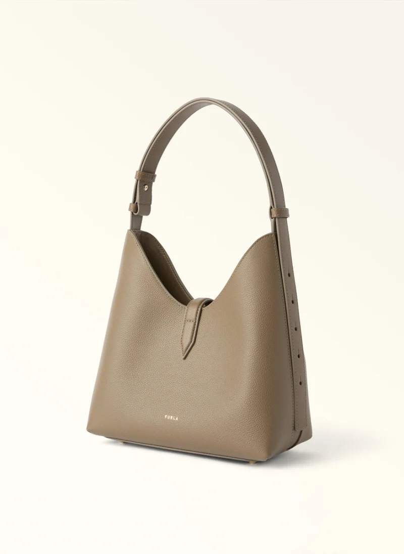Мини чанта Furla Goccia Muddy Gray — снимка 2