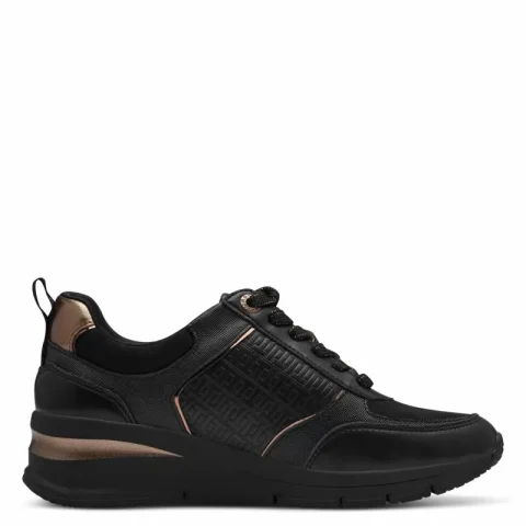 Дамски Сникърс TAMARIS – 1-23721-42-096 BLACK/COPPER — снимка 2
