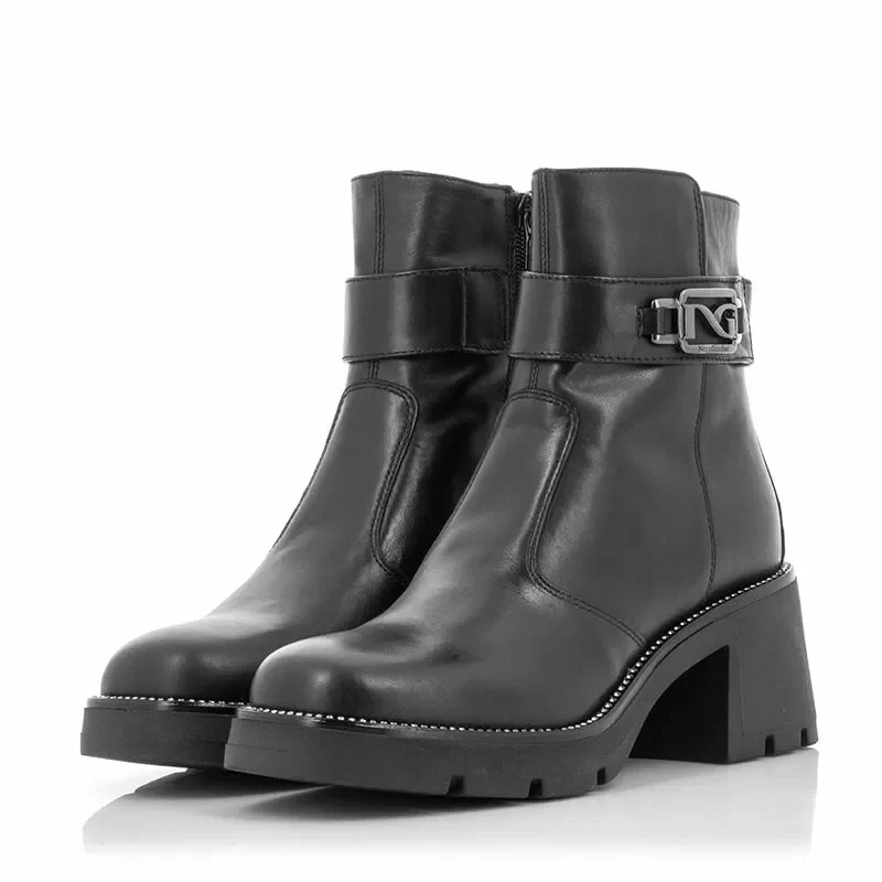 Дамски Боти На Ток NERO GIARDINI – 309040D NERO — снимка 3