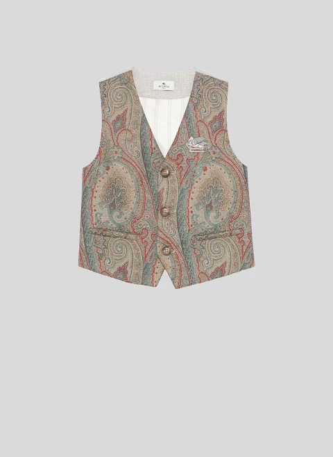 Елек с принт Etro Kids