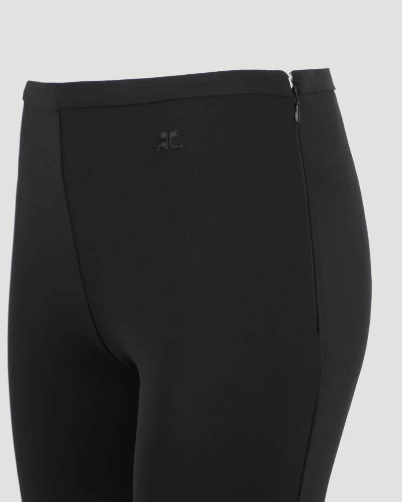 Ellipse Zipped Crepe Jersey Bootcut Pants — снимка 3