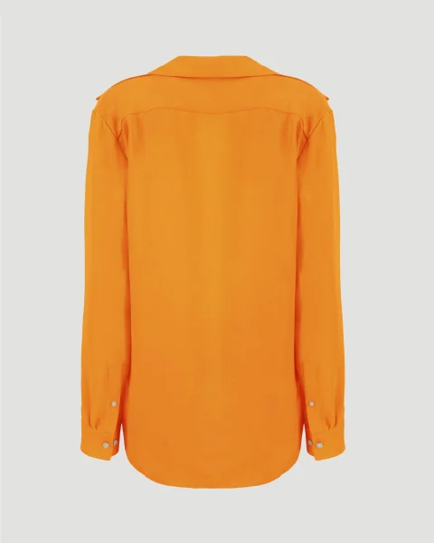 Long-Sleeve Shirt in Orange — снимка 2