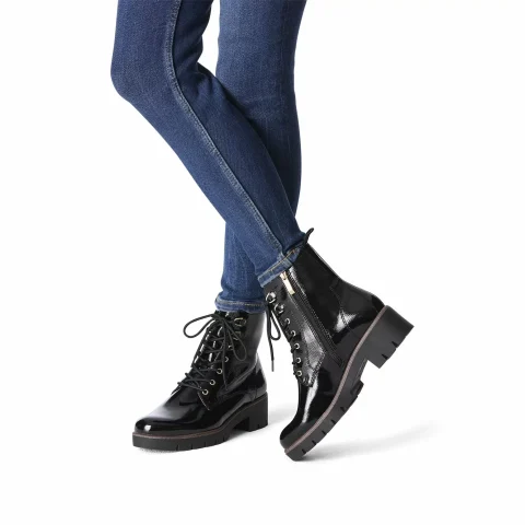 Дамски Кубинки TAMARIS – 1-25297-41-018 BLACK PATENT_01 — снимка 7