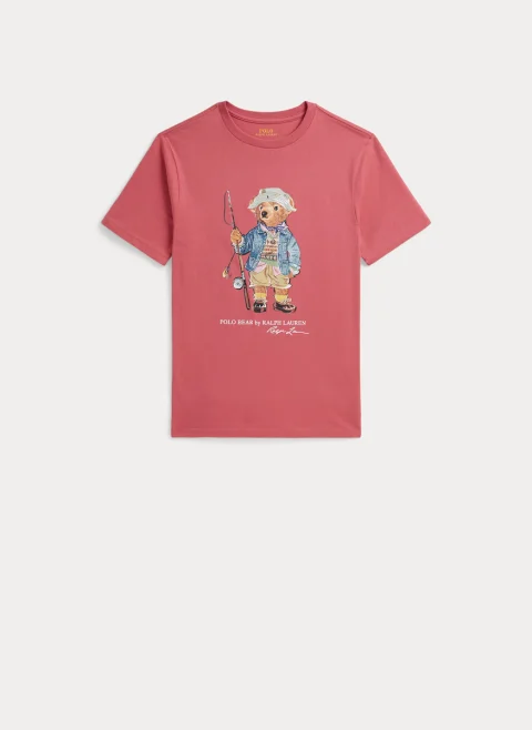 Тишърт с принт 'Polo Bear' Ralph Lauren Kids 7-14