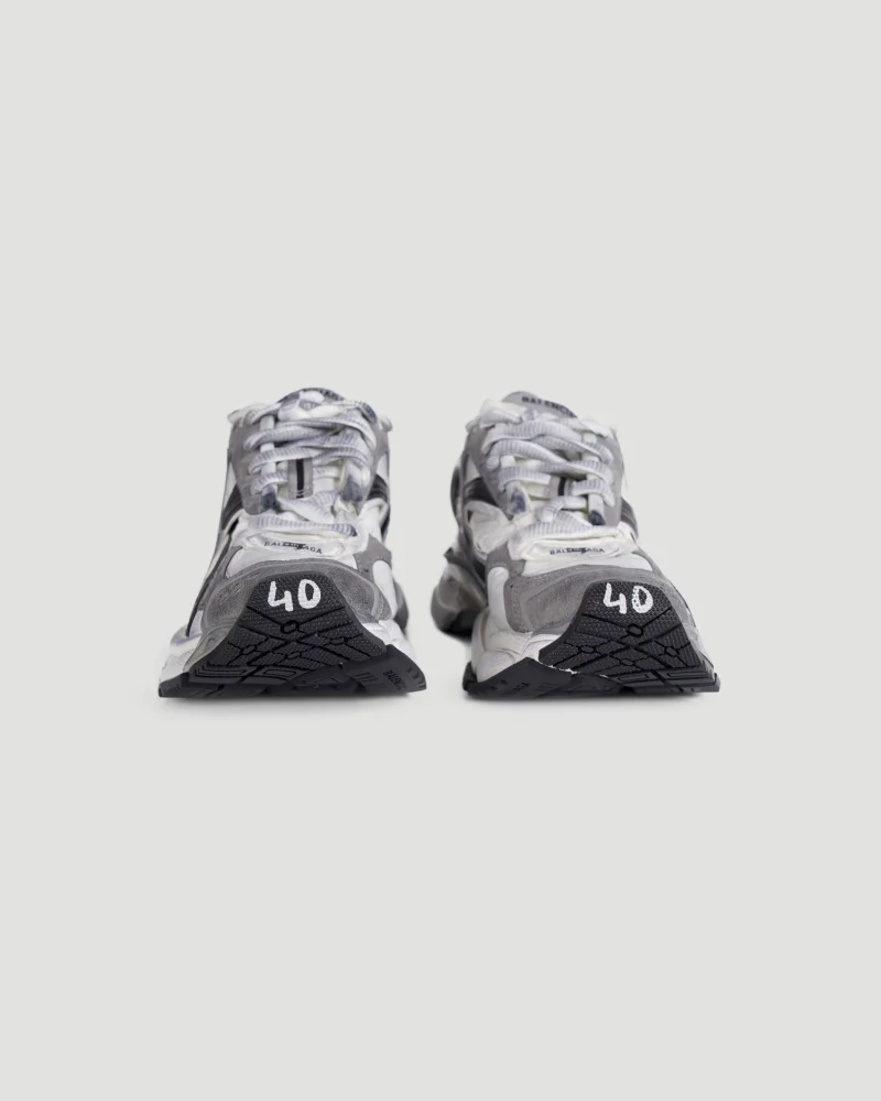 Runner Sneaker in Grey, White and Black — снимка 6
