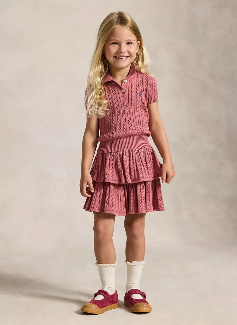 Полошърт 'Cable-knit' Ralph Lauren Kids 2-7