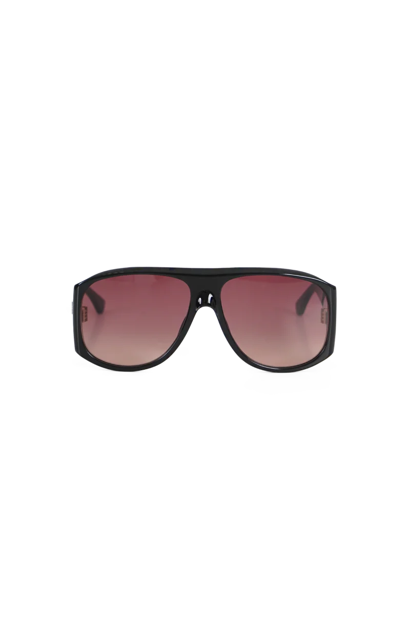 Oversized Gradient Sunglasses in Black