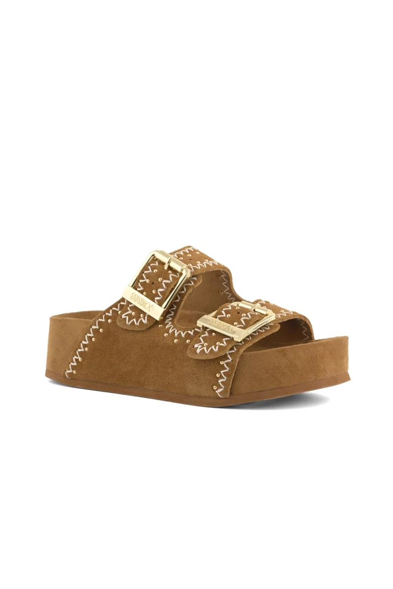 Сандали High Fussbet Studded COC.HC.DUNE08 tan — снимка 2