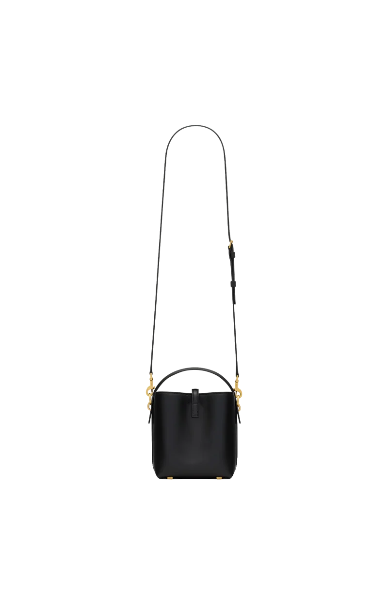 Saint Laurent le 27 Mini Bucket Bag in Shiny Leather — снимка 2