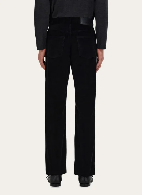 Панталон от кадифе Ferragamo — снимка 4