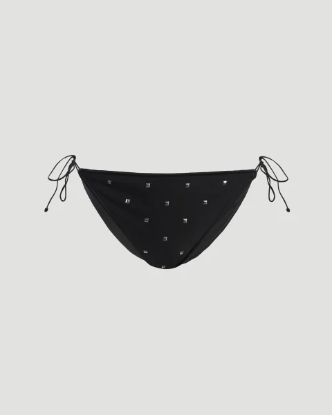Stud-Embellished Bikini Set in Black — снимка 6