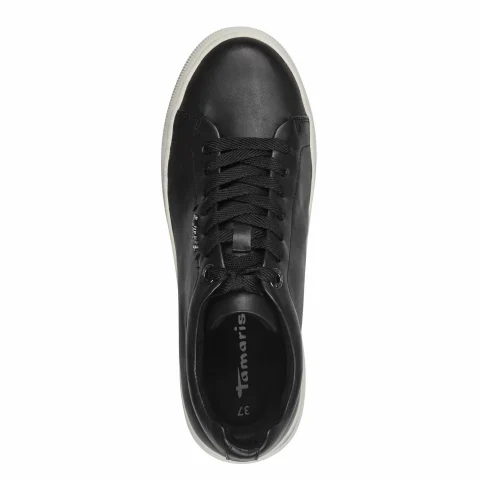 Дамски Сникърс TAMARIS – 1-23736-42-003 BLACK LEATHER_3 — снимка 5