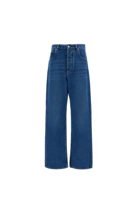 Medium Indigo Wide Leg Jeans
