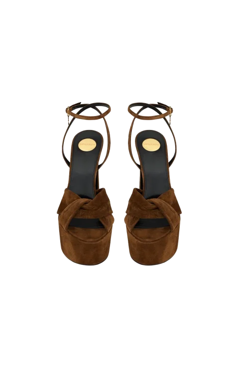 Franciane Platform Sandals in Suede — снимка 2