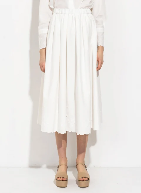 Дълга пола с бродирани детайли Weekend Max Mara Wkdpio — снимка 2