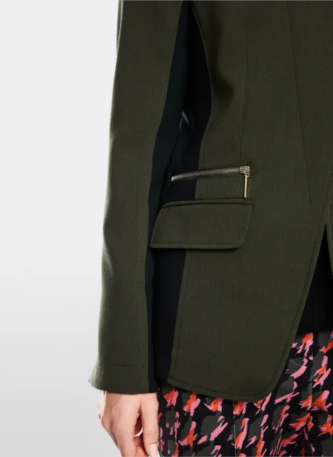 Блейзър с контрастни кантове Marc Cain Collections — снимка 5