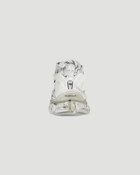 Runner Graffiti Sneaker in White — снимка 4