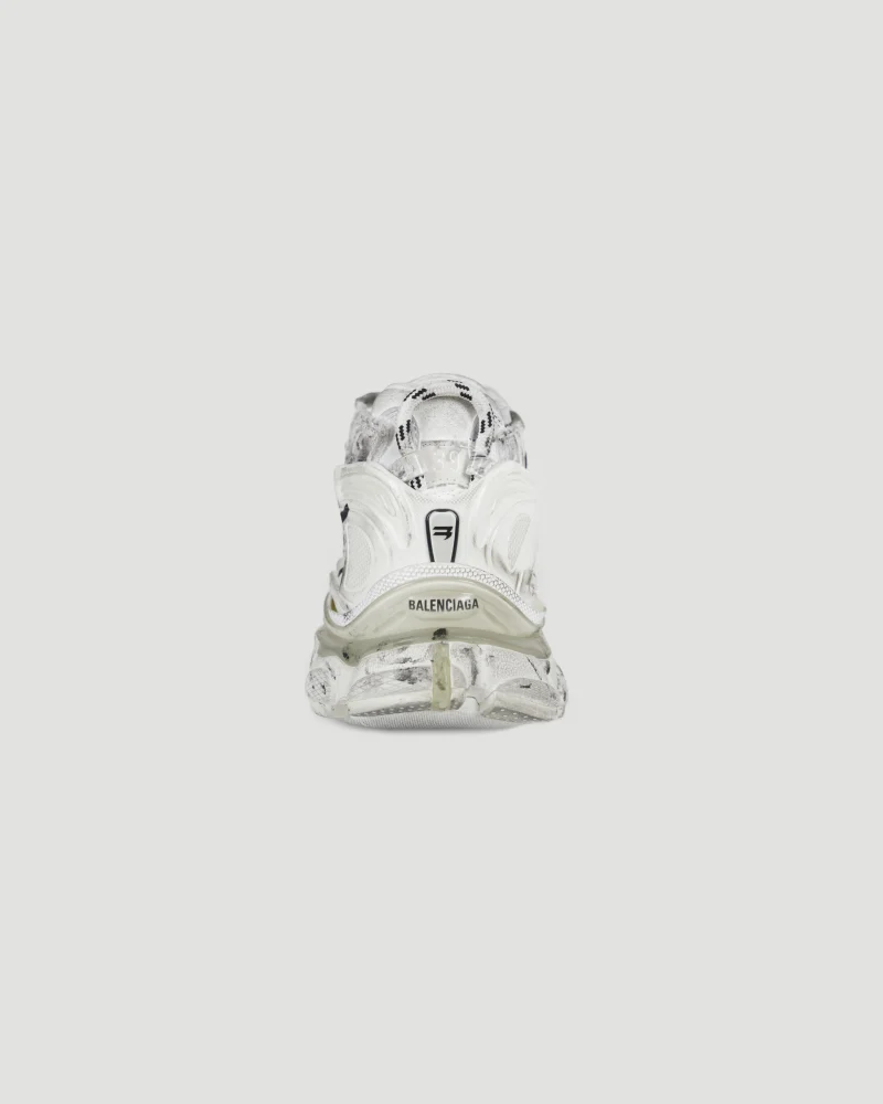 Runner Graffiti Sneaker in White — снимка 4