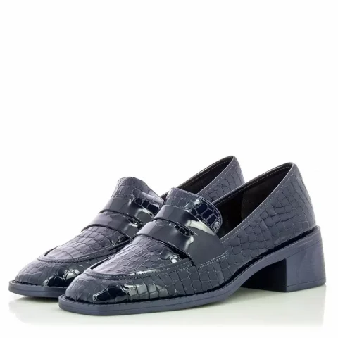 Токчета DONNA ITALIANA – 11405-753-858 CROCO LUX DEEP BLUE MA — снимка 2