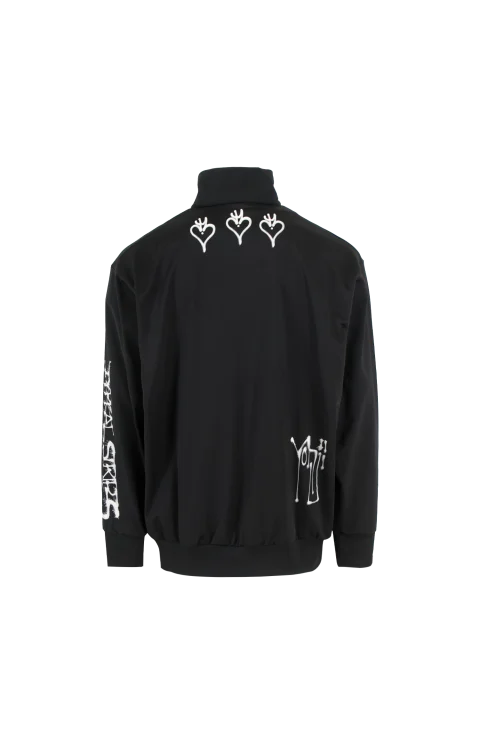 Chito Graphic Track Top in Black — снимка 2