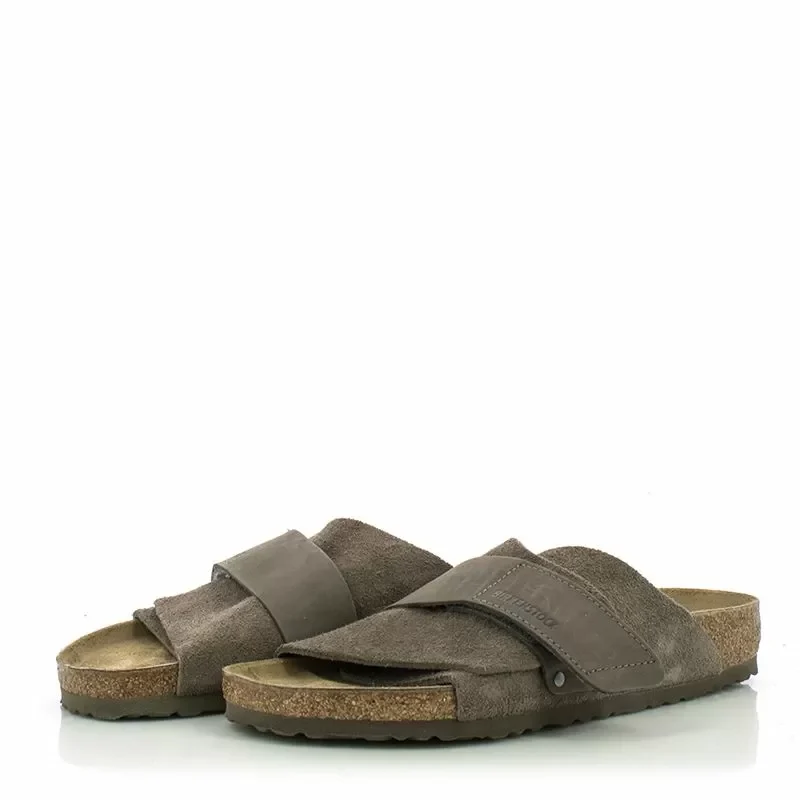 Дамски Чехли Комфорт BIRKENSTOCK – 1029137 KYOTO CONCRETE GREY — снимка 3