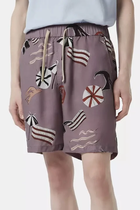 Бермуда Fave Relaxed Fit Printed 180010 SC210 cutout beach brown aop — снимка 2