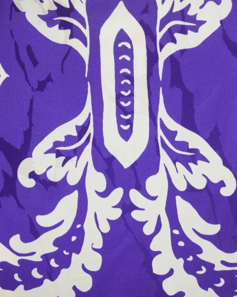 Asymmetric Skirt with Stencil Floral Print — снимка 3