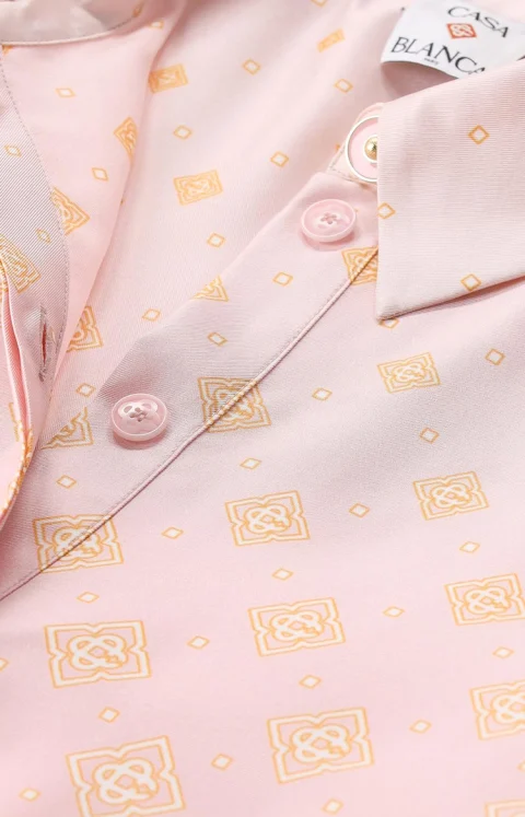 Degrade Monogram Long Sleeve Silk Shirt — снимка 2