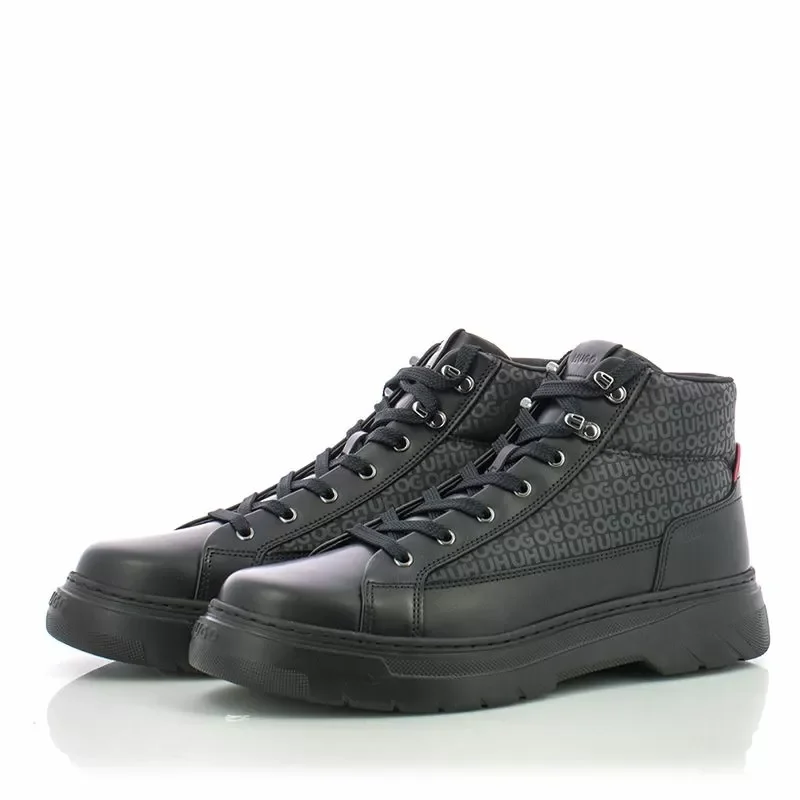 Мъжки Ежедневни Боти HUGO – 50552644 URIAN HALB NYBOMN BLACK — снимка 3