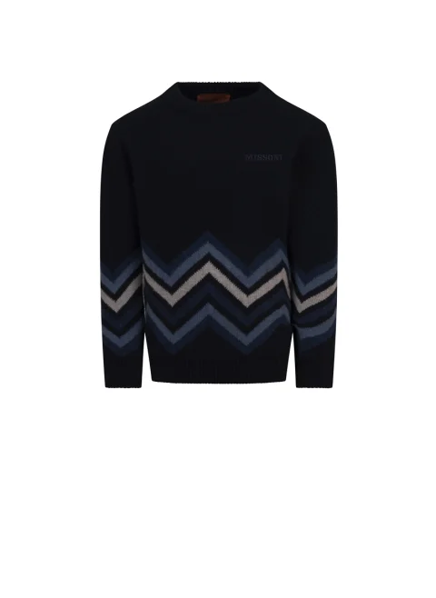 Пуловер от вълна 'Zig-Zag' Missoni Kids