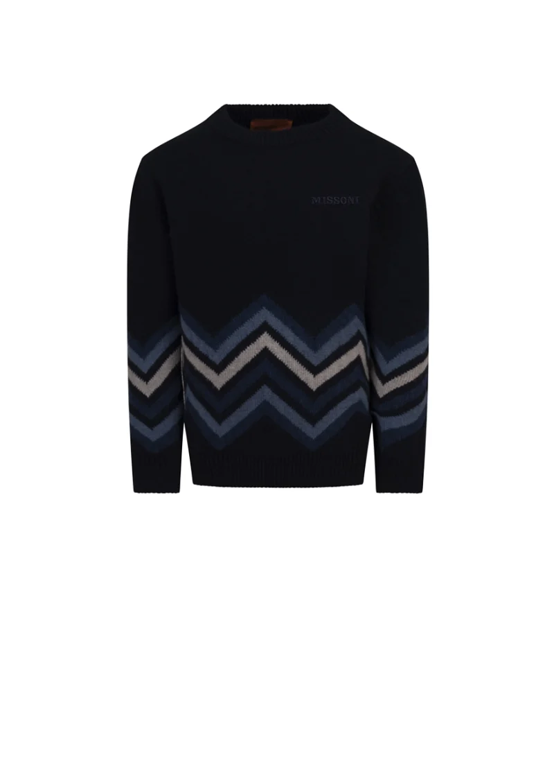 Пуловер от вълна 'Zig-Zag' Missoni Kids