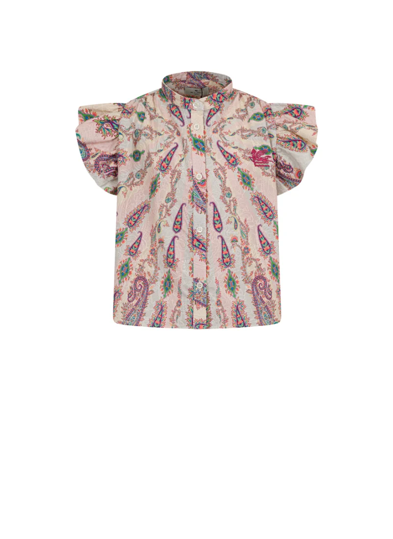 Блуза с волани Etro Kids