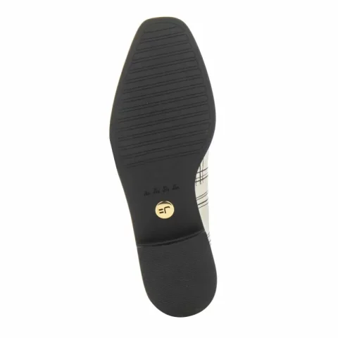 Дамски Лоуфър JORGE BISCHOFF – J10654040001 OFF WHITE/BLACK — снимка 5