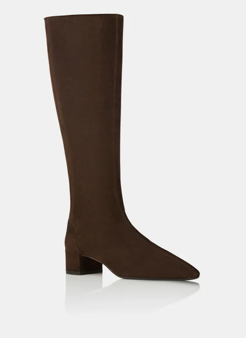 Велурени ботуши 'Saint Honore' Aquazzura — снимка 2