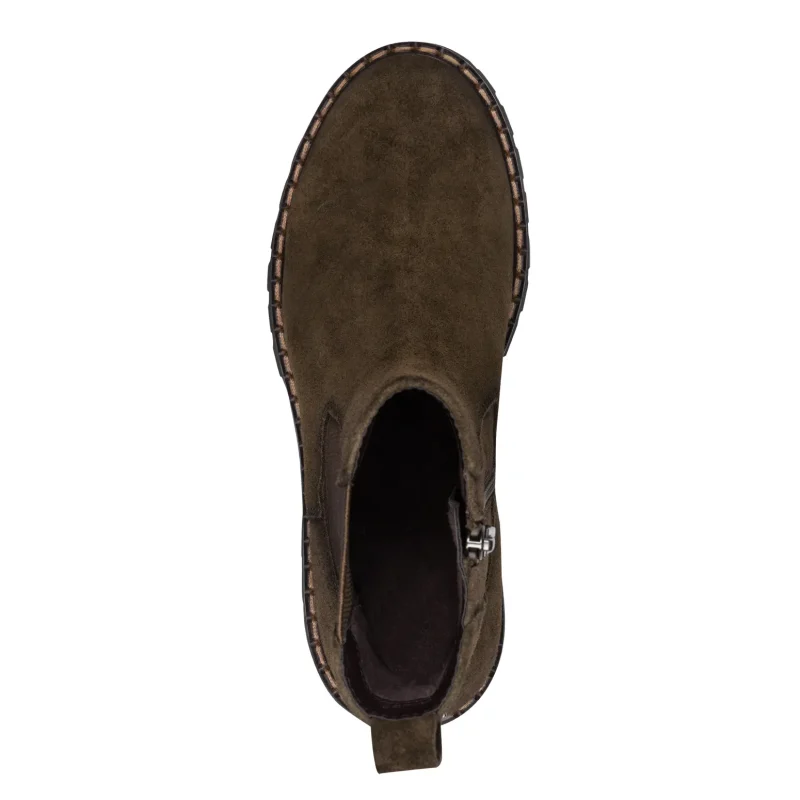 Дамски Равни Боти TAMARIS – 1-25449-47-722 OLIVE — снимка 5