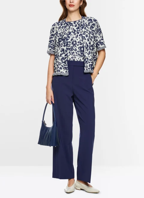 Топ от фино плетиво 'Leopard' Marc Cain Collections — снимка 5